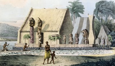 Temple du roi dans la baie de Tiritatea, tiré de 